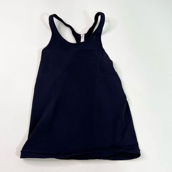 Lululemon Tank Top Womens Large Blue Scoop Neck Racerback Activewear Pullover - Picture 1 of 9
